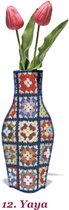 Barceloning - YAYA - Vase Cover - Sustainable & 100% Organic Cotton Vase Cover - Inspired Vibrant Designs - Pack of 5, Choose from 19 Designs.