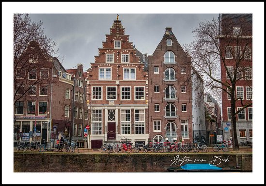 Poster Amsterdam_2 - Anton van Beek Collectie 21x30 cm