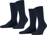 Esprit Ribbed 2-Pack Heren Sokken - Blauw - Maat 43-46
