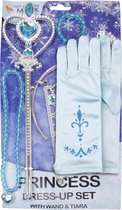 Het Betere Merk - Prinsessenjurk meisje - Prinsessen speelgoed meisje - Speelgoed - voor bij je Elsa jurk - Tiara - Prinsessen Verkleedkleding - Blauw - Frozen Elsa