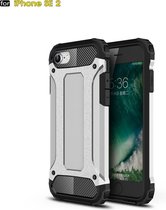 Voor iPhone SE 2020 Magic Armor TPU + PC Combinatie Case (Zilver)