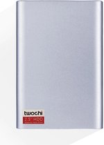 Twochi externe harde schijf 250 GB inclusief hoes ( opslag voor foto`s , video`s , etc )