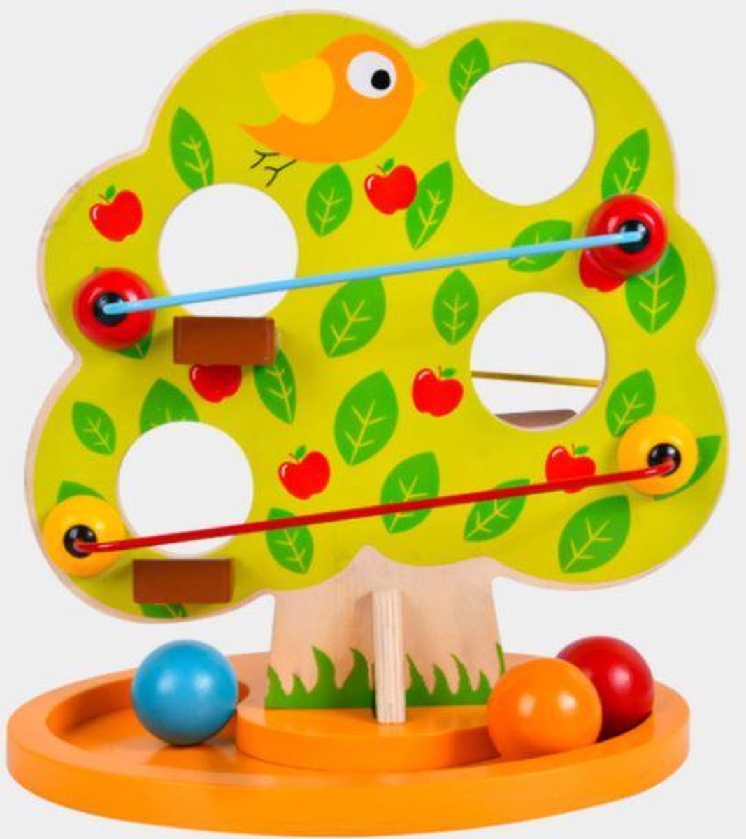 Houten giraffe - set safaridieren - sensory play - Kids Kabinet