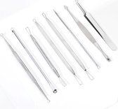 Professionele 8 Delige Mee-eters & Acne Verwijderen Set - RVS Blackhead Killer - Remover Comedonenlepel - Puisten verwijderaar - Comedonendrukker - Mee-eter Lepel