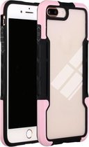 TPU + pc + acryl 3 in 1 schokbestendige beschermhoes voor iPhone SE 2020/8/7 (roze)