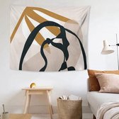 Stoffen wandtapijt overdreven abstracte stijl hangende achtergrond die doek bedekt, afmeting: 200x150cm (afbeelding 05)