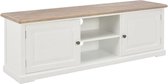 Tv meubel hout wit 120x30x40 cm