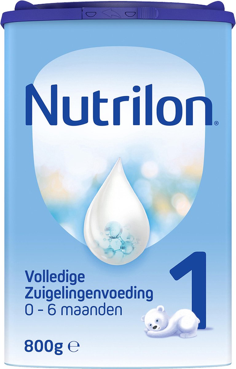 Nutrilon 1 Volledige Zuigelingenvoeding 0 - 6 maanden - Flesvoeding Vanaf De Geboorte – 800g - Nutrilon
