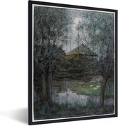 Fotolijst incl. Poster - Hooischelf - Piet Mondriaan - 30x40 cm - Posterlijst
