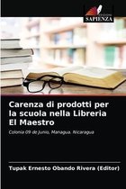 Carenza di prodotti per la scuola nella Libreria El Maestro