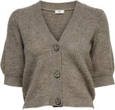 Jacqueline de Yong Vest Jdydrea S/s Short Cardigan Knt 15238249 Portabella/melange Dames Maat - XL