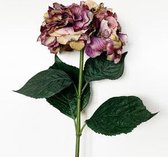 BOEKET VAN NATURAL TOUCH Hortensia 88 CM MET BLOEMEN