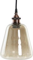 Plafondlamp DKD Home Decor Amber Metaal Kristal (16 x 16 x 25 cm)