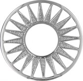 Zilveren Zirkonia Zonnestralen Fusion Munt