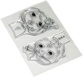 ECD Clear stamps - Floral girls
