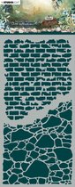 Mask stencil JMA stone walls - New awakening nr. 04