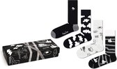 Happy Socks black & white giftbox 4P multi II - 36-40