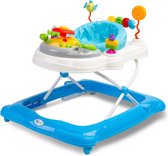 Baby Nora Toyz Loopstoel Baby Walker - Loopwagen - Blauw - 360° Draaibaar - Inclusief Speelgoed