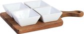 Skålset Inde B1255R Met steun (4 uds)