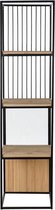 Planken DKD Home Decor Zwart Hout Metaal Kristal (43 x 43 x 168 cm)