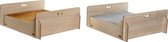 Huisdierbed DKD Home Decor Bruin Grijs Polyester Hout MDF (2 pcs) (58 x 47 x 20 cm)