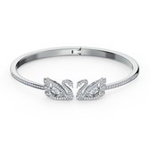 Swarovski Dancing Bangle  (Lengte: 13.50-16.50 cm) - Zilver