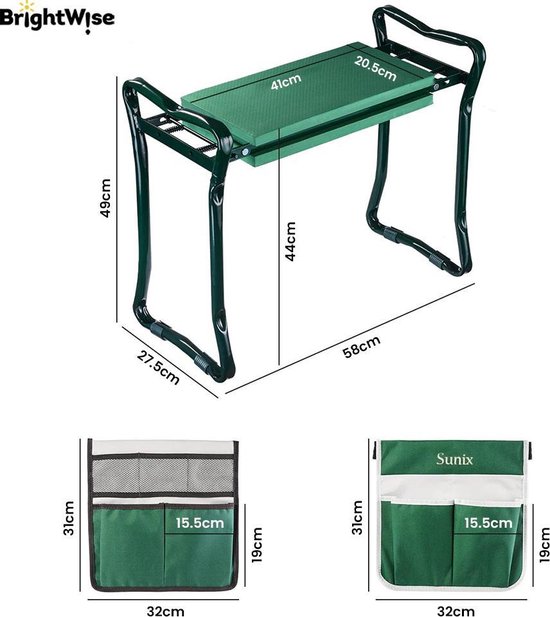 Rollende tuinwagen | Tuinkar Rolling Werkstoel Met Wielen
