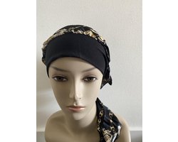 Hair4life - Chemo muts - Muts dames - Muts - Hoofddeksel - Satijn - Zwart