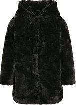 Extra zacht - Kinder - Meiden - Dames -  Girls Hooded Teddy Coat zwart