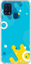 Smartphonebooster Telefoonhoesje - Back Cover - Geschikt Voor Samsung Galaxy M31 - Blue En Blue