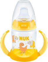 Nuk First Choice Learner Babyfles - 6-18 Maanden -Temperatuur Controle Systeem -Polypropyleen - BPA vrij -150 ml. Geel