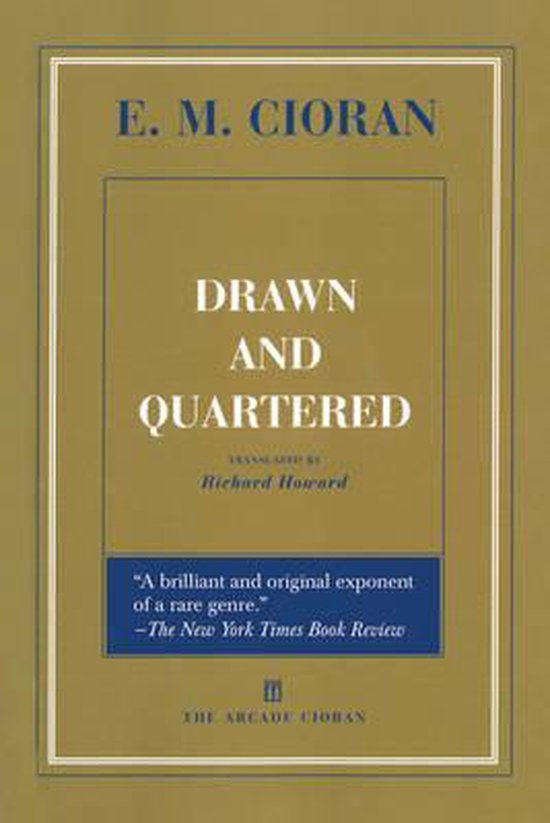 Drawn and Quartered 9781611456967 E.M. Cioran Boeken