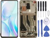 AMOLED Materiaal LCD-scherm en Digitizer Volledige montage met frame voor OnePlus 8 IN2013 2017 2010 (zilver)