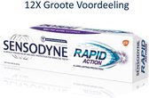 Sensodyne Rapid Action Tandpasta 12 Pack - Voordeelverpakking