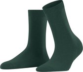 FALKE Cosy Wool zonder motief zacht dik winter warm ondoorzichtig halfhoog comfortabel  Merinowol Kasjmier Groen Dames sokken - Maat 39-42