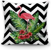 flamingo decoratieve kussensloop - kussen - rits - decoratie - woonkamer - slaapkamer