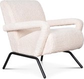 Stylezy Fauteuil Zélie Wit Schapenvel