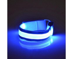 Hardloop Verlichting | Hardlopen | Lamp | Lampjes | Licht | Armband | Armlichtje Voor Hardlopen | Hardloop Lichtjes | Hardloop Accessoires | Hardloop Verlichting Armband | Verlichting Led | Fiets | Sport | Blauw bandje