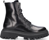 Giga G3797 Veterboots - Laarzen Met Veters - Meisjes - Zwart - Maat 38