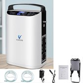 Dakta® Zuurstofconcentrator | Draagbaar | 5 L per min | Voor onderweg | 90% zuurstof zuiverheid | 12V | Zuurstof Generator | Zuurstoffles | Luchtreiniger
