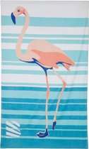 Beachlife strandlaken  (100x170 cm) (100x170 cm) blauw/roze