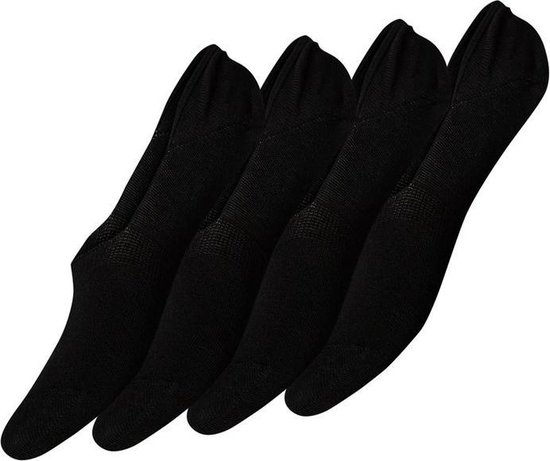 Lot de 4 paires de chaussettes invisibles Pieces - 38 - Zwart