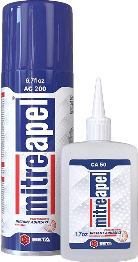 Secondelijm set met activator 200ml, twee-componentenlijm, super glue  Instant Adhesive... | bol.com