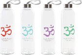 Glazen fles DKD Home Decor (600 ml) (4 pcs)