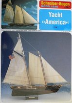 bouwplaat Zeiljacht America, schaal 1/100