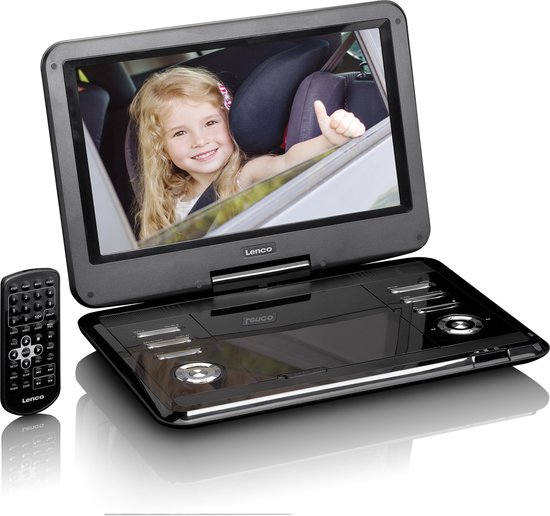 DVP-1210 - Portable DVD-speler met USB, SD, AV - 12 inch - Zwart | bol.com