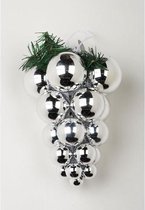 Kerstbos - 25 cm - Zilver