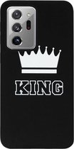 ADEL Siliconen Back Cover Softcase Hoesje Geschikt voor Samsung Galaxy Note 20 Ultra - King