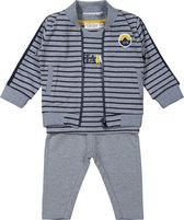 Dirkje - Jongens - 3-delige set : gestreept vest + gestreept shirt + broek - maat 56