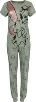 Olijfkleurige pyjama met lange broek en glitter DISNEY Tinkerbell S